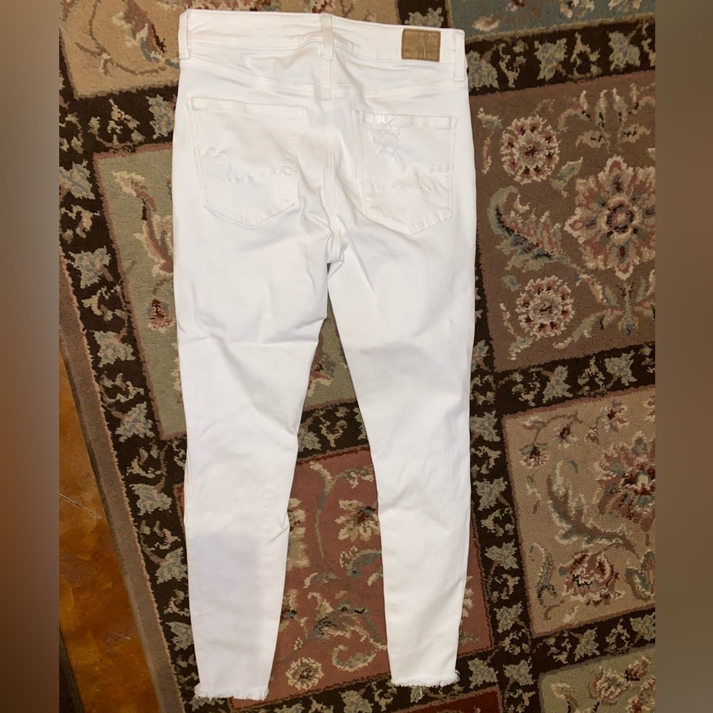 AEO White High rise jegging Next level Stretch size 6 regular - Picture 3 of 7